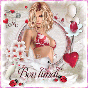 Gif animé Bon lundi femme